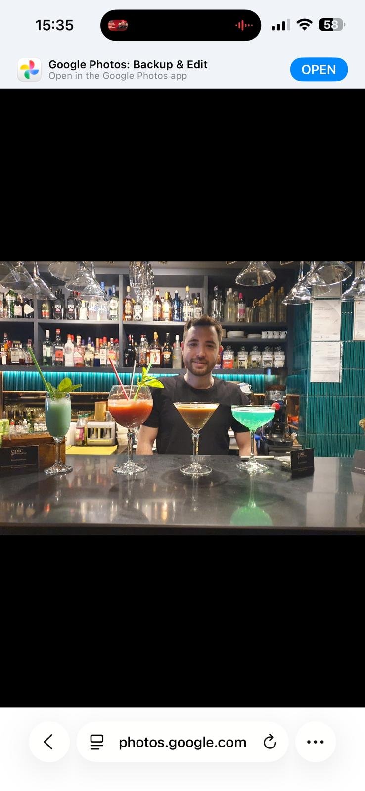 Cocktail menu design